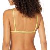 Volcom Womens Tri Bikini Top – Sustainable Slide-tri Swim Top with Adjustable Halter and Removable Cups(Limeade)