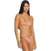 Volcom Womens Tri Bikini Top – Sustainable Slide-tri Swim Top with Adjustable Halter and Removable Cups(Sunset)