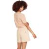 Volcom Women’s Truly Stoked Elastic Waist Fleece Sweat Short(Hazelnut)