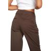Volcom Women’s Whatwhat Oversized Boyfriend Chino Pant(Espresso)