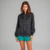 Volcom Women’s Wind Stoned Lightweight Quarter Zip Windbreaker Jacket(Black)