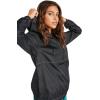 Volcom Women’s Wind Stoned Lightweight Quarter Zip Windbreaker Jacket(Black)