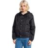 Volcom Women’s Wind Stoned Lightweight Quarter Zip Windbreaker Jacket(Vintage Black)