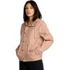 Volcom Women’s Wind Stoned Lightweight Quarter Zip Windbreaker Jacket(Wet Sand)