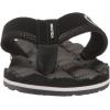 Volcom boys Recliner Big Youth Flip Flop Sandal(Black White)