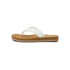 Volcom womens Boyfriends Thong Flip Flop Sandal(White)