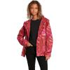 Volcom womens Enemy Stone Hooded Zip Front Windbreaker Jacket (Regular & Plus Size)(Auburn)