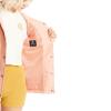 Volcom womens Enemy Stone Hooded Zip Front Windbreaker Jacket (Regular & Plus Size)(Coral)