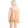 Volcom womens Enemy Stone Hooded Zip Front Windbreaker Jacket (Regular & Plus Size)(Coral)