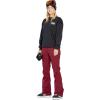 Volcom womens Essential Crew Fleece Snowboard Winter Sweatshirt(Black S5)