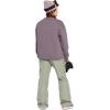 Volcom womens Essential Crew Fleece Snowboard Winter Sweatshirt(Dusty Lavender S5)
