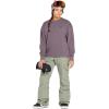 Volcom womens Essential Crew Fleece Snowboard Winter Sweatshirt(Dusty Lavender S5)