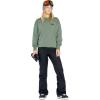 Volcom womens Essential Crew Fleece Snowboard Winter Sweatshirt(Lichen Green S5)