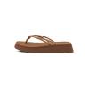 Volcom womens Forever Up Platform Sandal Flip Flop(Tan)