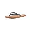 Volcom womens Forever and Ever Flip Flop Sandal(Black – New)
