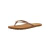 Volcom womens Forever and Ever Flip Flop Sandal(Tan – New)