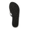 Volcom womens New School Strappy Flip Flop Sandal – Flat Slide With Comfort Foam Footbed(New Black Out)