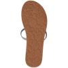 Volcom womens New School Strappy Flip Flop Sandal – Flat Slide With Comfort Foam Footbed(Old Gold)