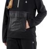 Volcom womens Polar Fleece 1/2 Zip Snowboard Ski Baselayer(Black S4)
