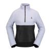 Volcom womens Polar Fleece 1/2 Zip Snowboard Ski Baselayer(Lilac Ash S4)