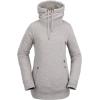 Volcom womens Tower Hooded Fleece Sweatshirt(Heather Grey S3)