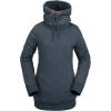 Volcom womens Tower Hooded Fleece Sweatshirt(Storm Blue S3)