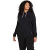 Lived In Lounge Hooded Fleece Pullover Sweatshirt (Regular & Plus Size)(Black)