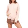 Lived In Lounge Hooded Fleece Pullover Sweatshirt (Regular & Plus Size)(Hazey Pink)