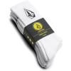 Volcom Big Boy’s Full Stone 3 Pack Sock(White)