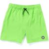 Volcom Boys Lido Solid Surf Swim Trunk(Electric Green)
