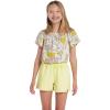 Volcom Girls’ Strutin Stone Elastic Waist Cut Off Short(Lime)