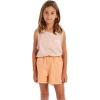 Volcom Girls’ Strutin Stone Elastic Waist Cut Off Short(Melon)