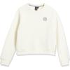 Volcom Girls’ Truly Stokin Crew Fleece Sweatshirt(Cloud)
