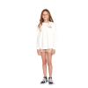 Volcom Girls’ Werkin Doubles Long Sleeve Tee(Star White)
