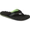 Volcom Men’s Recliner Sandal Flip Flop(Black/Green)
