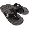 Volcom Men’s Recliner Sandal Flip Flop(New Black White)