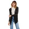 Volcom Women’s Go Go Wrap Open Front Cardigan Sweater (Regular & Plus Size)(Black 2)
