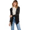 Volcom Women’s Go Go Wrap Open Front Cardigan Sweater (Regular & Plus Size)(Blk)
