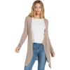 Volcom Women’s Go Go Wrap Open Front Cardigan Sweater (Regular & Plus Size)(Stone)