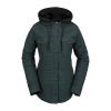 Volcom Womens Hooded Flannel Snowboard Ski Winter Hooded Shirt Jacket(Balsam S4)