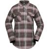 Volcom Womens Hooded Flannel Snowboard Ski Winter Hooded Shirt Jacket(Dusty Lavender)