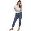 Volcom Women’s Liberator Legging Fit Denim Jean Pants (Regular & Plus Size)(Indigo Ridge Wash)