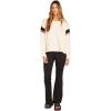 Volcom Women’s Lived In Lounge Crew Neck Fleece Sweatshirt(Cream)