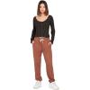 Volcom Women’s Lived In Lounge Fleece Sweatpants (Regular & Plus Size)(Dark Clay)
