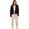 Volcom Womens Lived in Lounge Open Front Throw Sweater(Black)