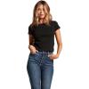 Volcom Women’s One of Each Short Sleeve Crew Neck Tee(Baby Black)
