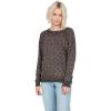 Volcom Women’s Over N Out Crew Neck Sweater(Black Floral Print)