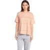 Volcom Women’s Party Pack Short Sleeve Striped Tee(Melon)