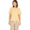 Volcom Women’s Party Pack Short Sleeve Striped Tee(Vintage Gold)