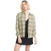 Volcom Womens Plaid to Meet U Long Sleeve Flannel Shirt(Army)